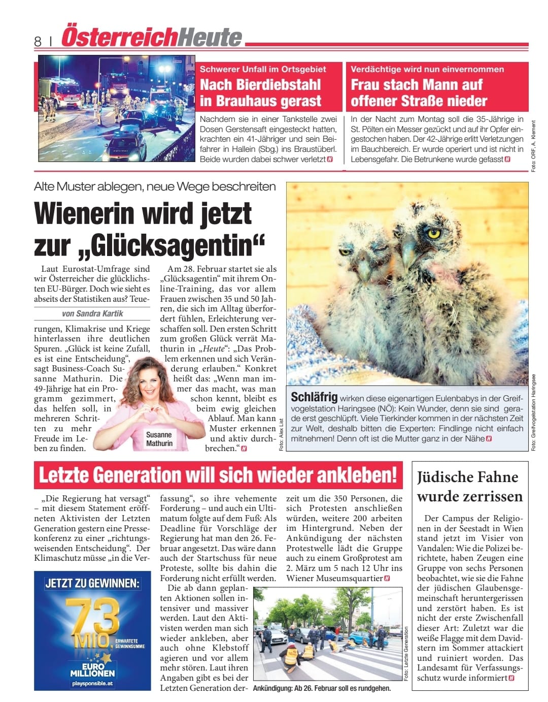Susanne-Mathurin-Glücksagentin-Presseartikel-HEUTE-Zeitung
